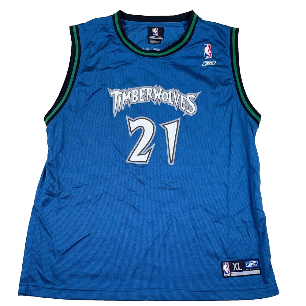 Vintage Minnesota Timberwolves Jersey Youth XL Keven GarnettRebook Big Ticket